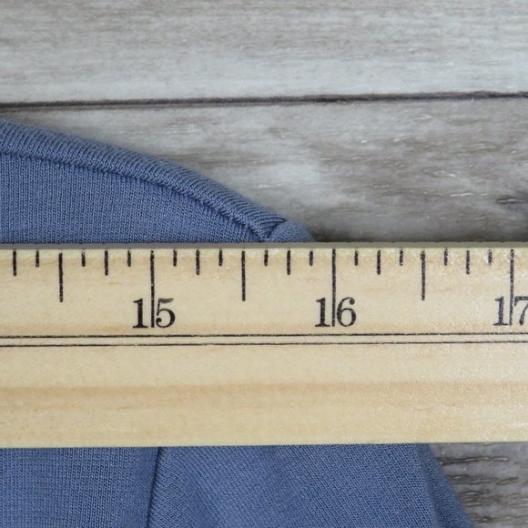 Ann Taylor* Women's Long Sleeve Boat Neck Flared Sleeves Size Large‎ Blue - Picture 5 of 8